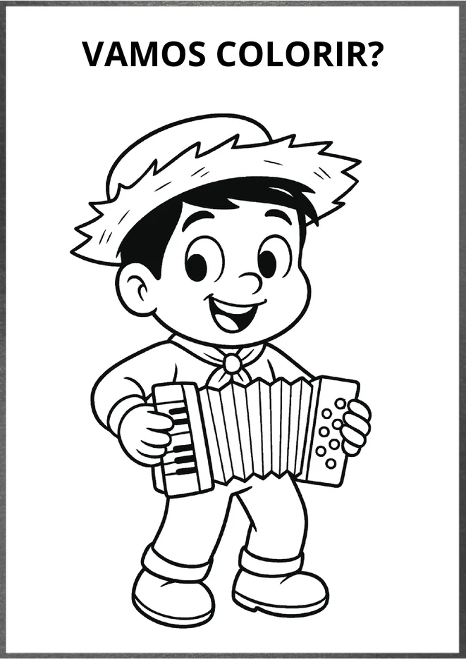 Desenhos festa junina para colorir e imprimir para imprimir e colorir - imagem 7